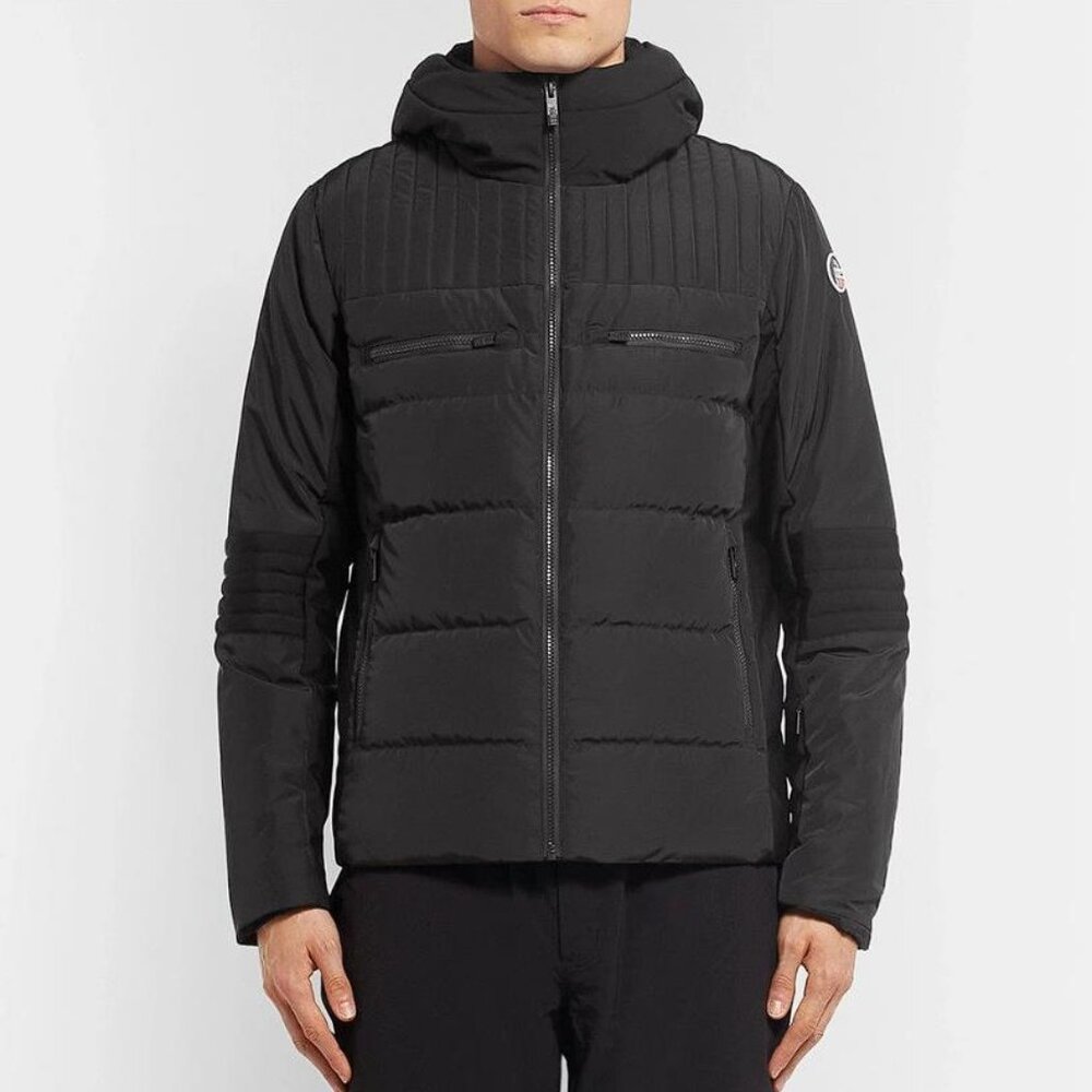 FUSALP Men's Altus Quilted Hooded Down Ski Jacket Size 54/ US 42 In Black
